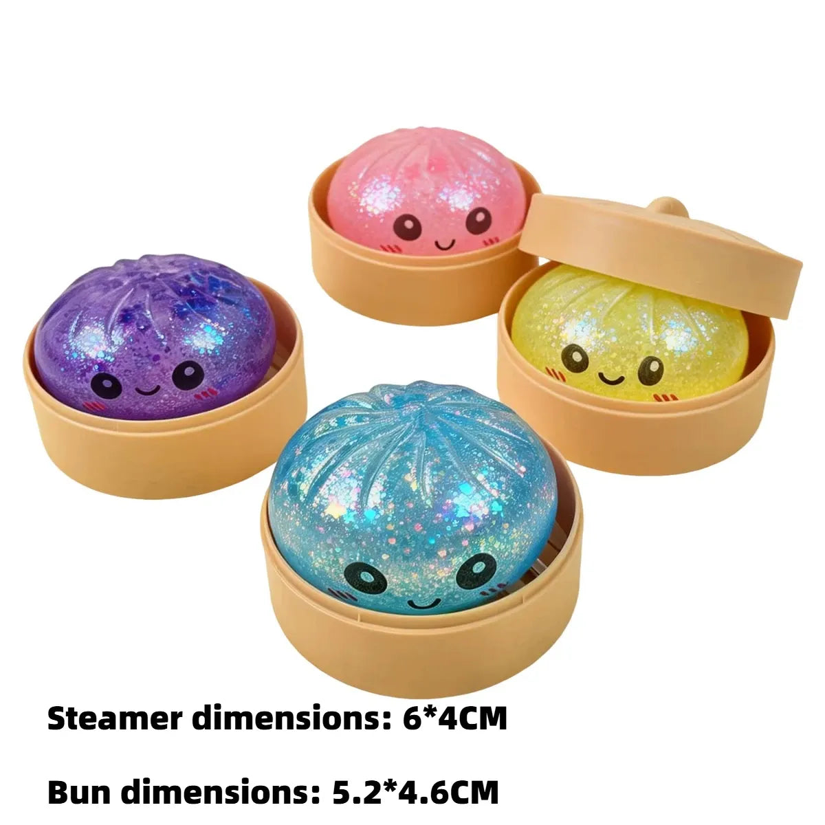 SqueezySquishy Steamed Bun Squeeze Toy